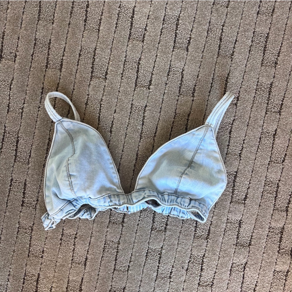 Roma Brand Light Blue Denim Bralette